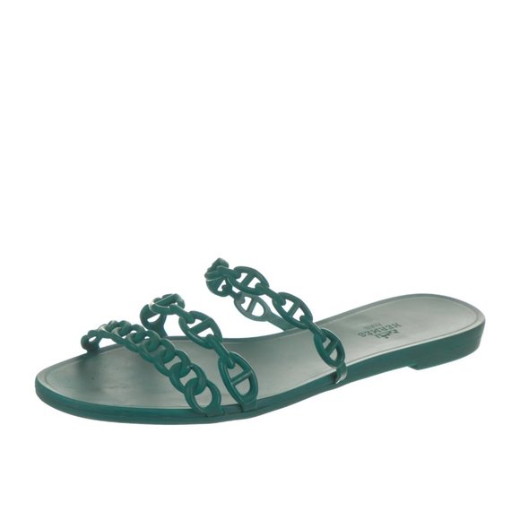 HERMÈS Chaîne d'Ancre Rivage Rubber Slides Rubber Slides Size 41